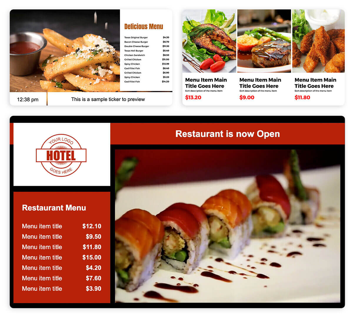 Menu Board Template Powerpoint