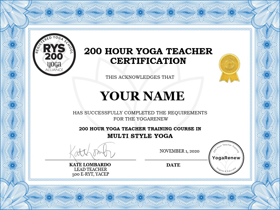 Yoga Instruction Certification