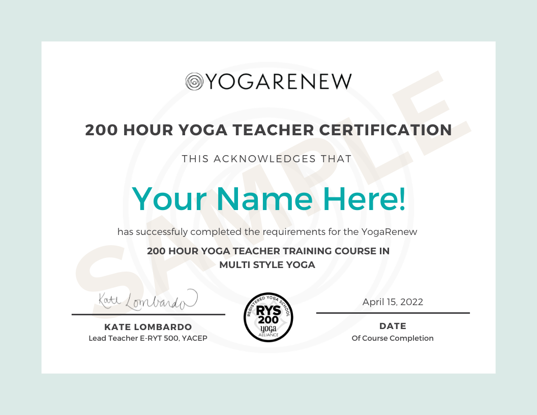 Yoga Instruction Certification