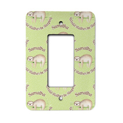 Sloth Rocker Style Light Switch Cover - Single Switch (Personalized)