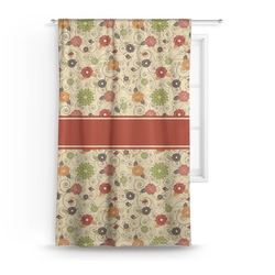 Fall Flowers Curtain