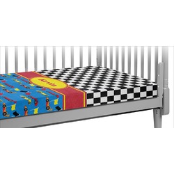 Racing Car Crib Fitted Sheet (Personalized)