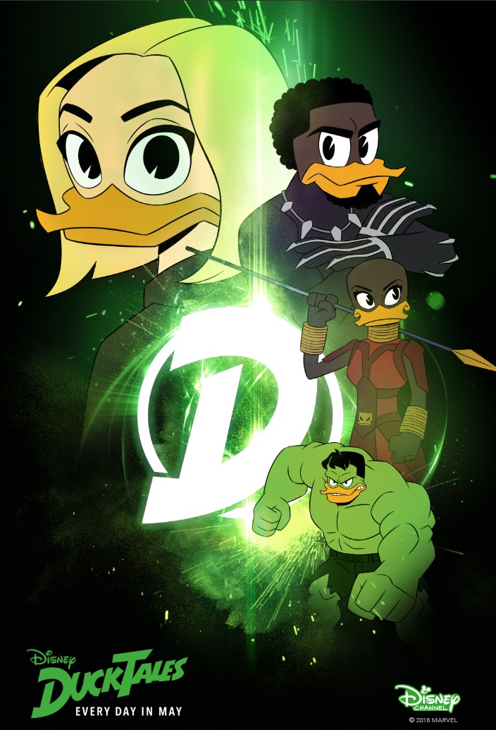 DuckTales and Avengers 3 Mashup Movie Posters