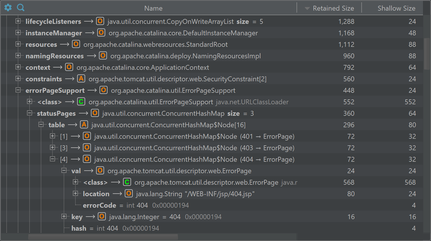 Memory profiling