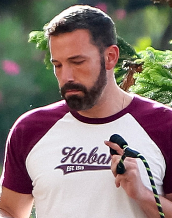 Ben Affleck looks younger after dying his beard and hair darker