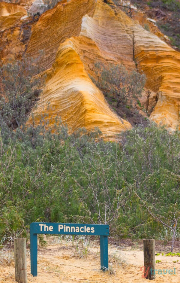 orange sandy cliffs