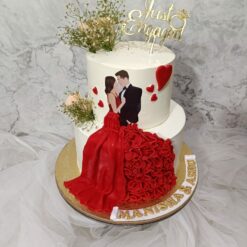 2 Layer Engagement Cake