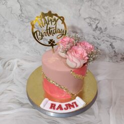 Pink Flower Cake for Girl