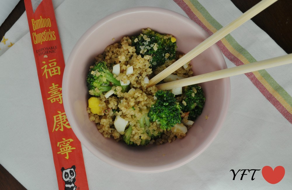 Wok Tossed Broccoli and Quinoa