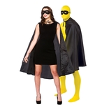 Super Hero Cape & Mask - Black