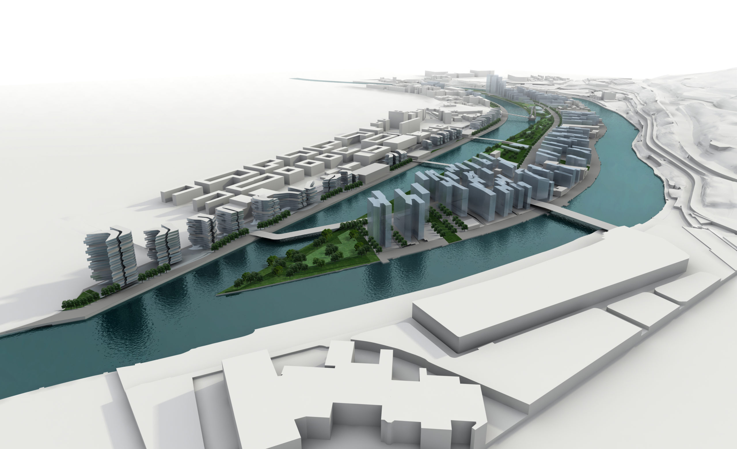 Zorrozaurre Masterplan For Bilbao Zaha Hadid Architects Zaha Hadid ...