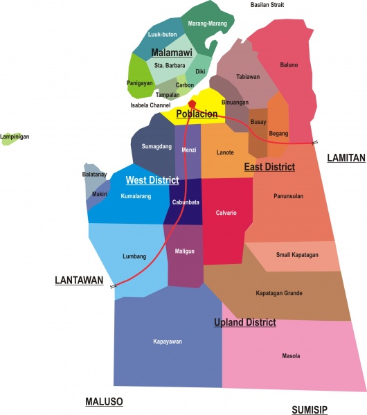 File:Isabela City map.jpg - Philippines