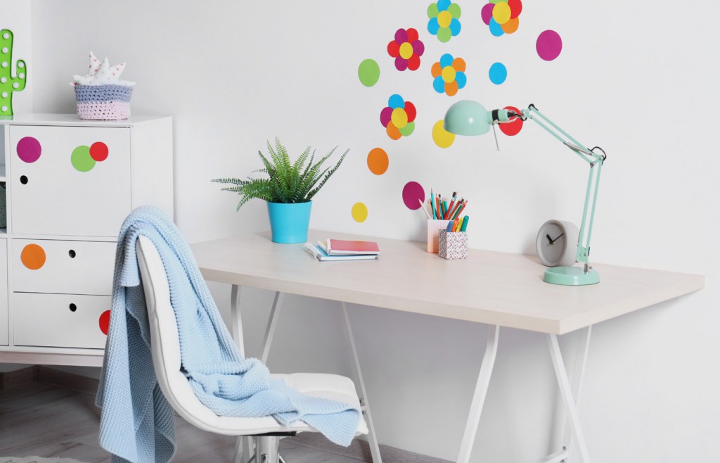 A study corner in child's bedroom