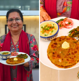 Gaon Ki Thali | Masala Missi Roti With Fried Mirchi Recipe