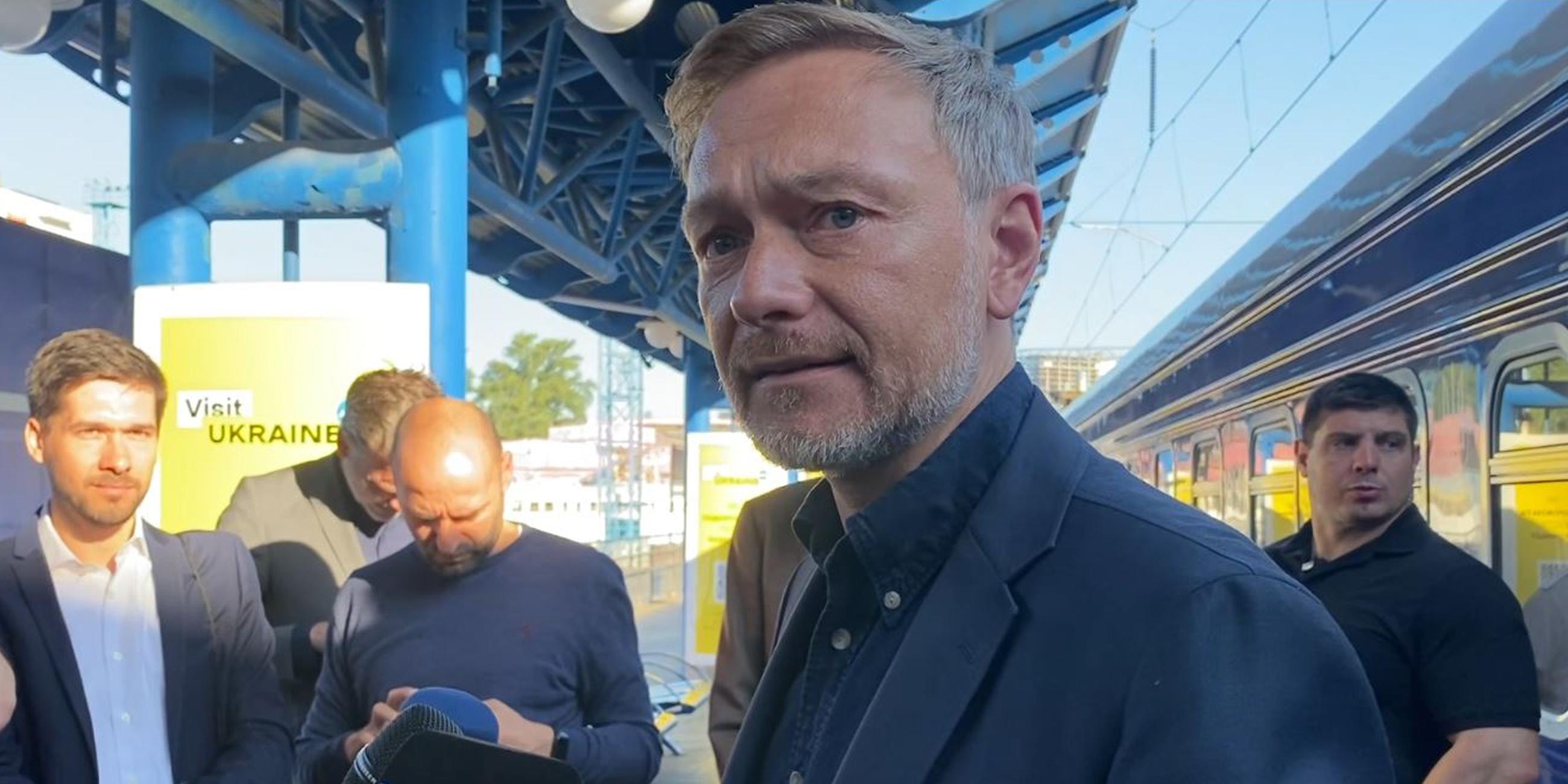 Christian Lindner am 14.08.2023 in Kiew.