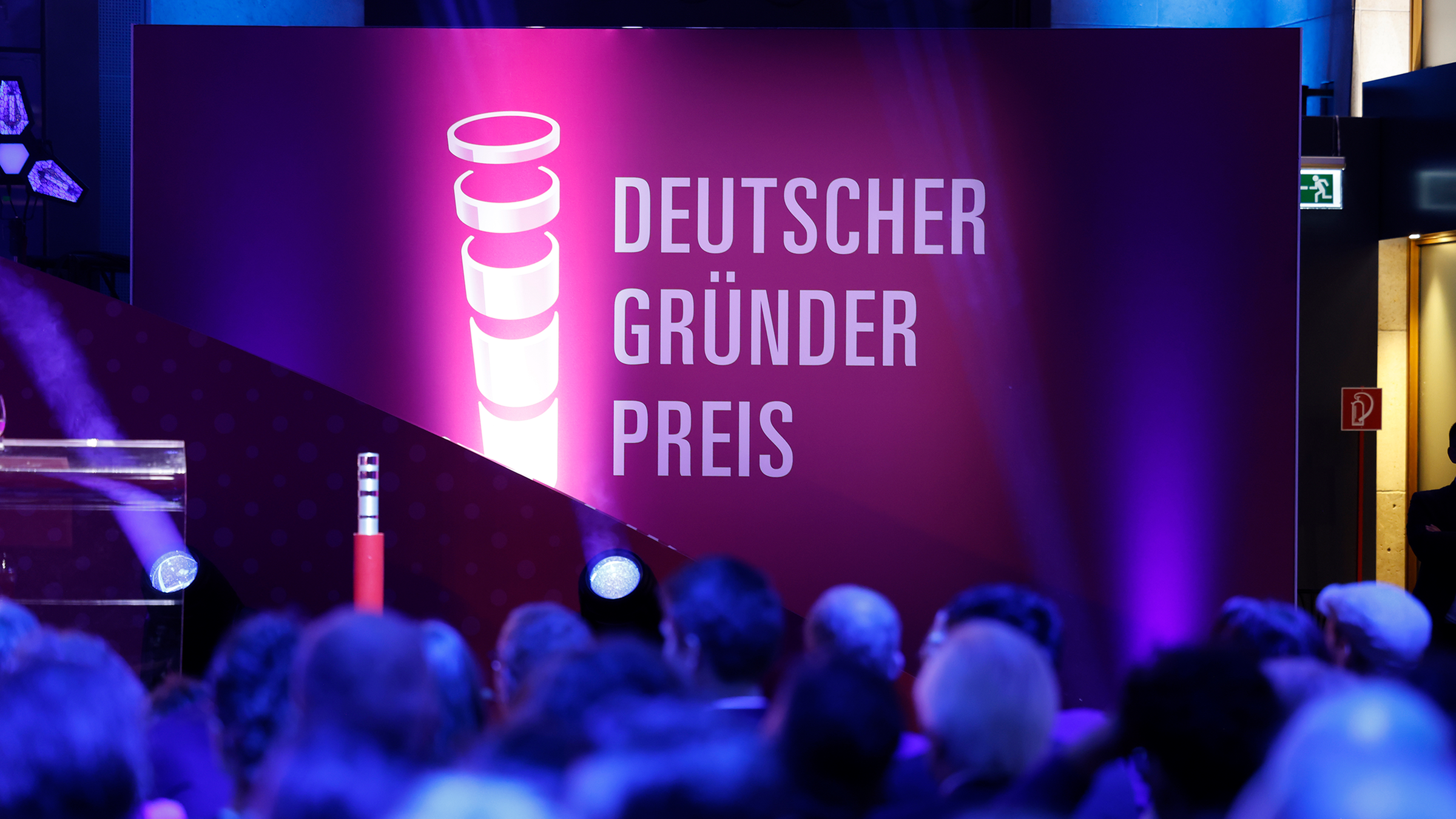 Bühne Live-Event Deutscher Gründerpreis