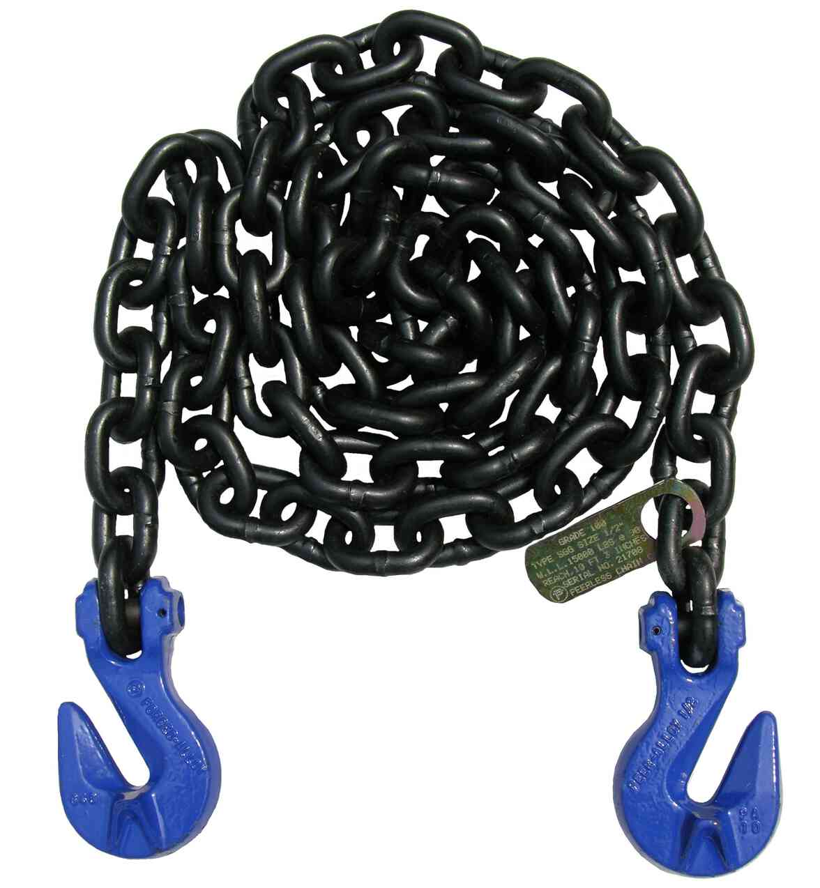 
                                        G100 5/8in 20ft CHAIN w/CRADLE GRAB HOOKS                  