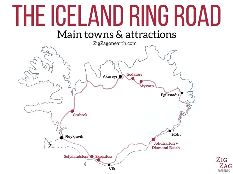 Guide To Drive The Iceland Ring Road Map Attractions Itinerary | Hot ...