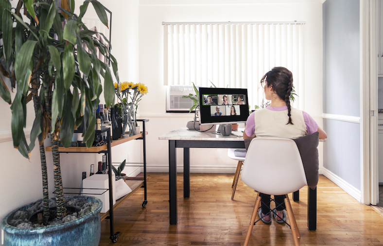 zillow group new york - woman working from home