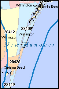 Wilmington Nc Zip Codes Map World Map Atlas - Bank2home.com