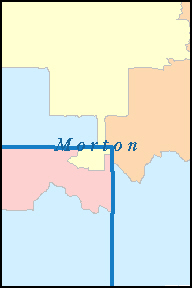 MORTON County, North Dakota Digital ZIP Code Map