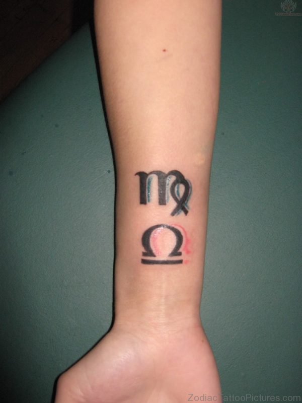 Libra And Diamond Tattoo