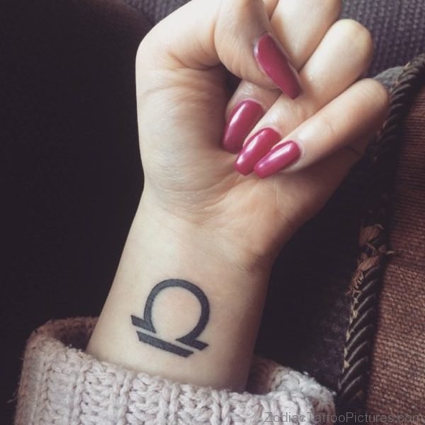 Stylish Libra Tattoo 