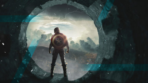 Captain America in the Portal