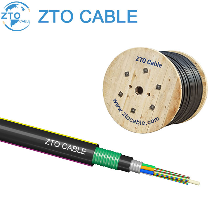 ZTO Direct buried double armor double jacket cable GYFTA53