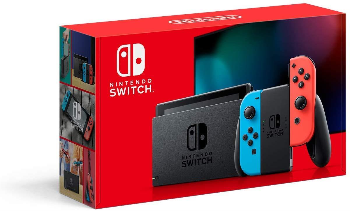 Nintendo Switch with Neon Blue and Neon Red Joy‑Con - HAC-001