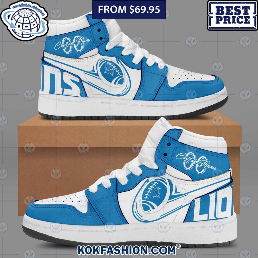 Detroit Lions Custom AJ 1 Shoes - Xtrendingprint