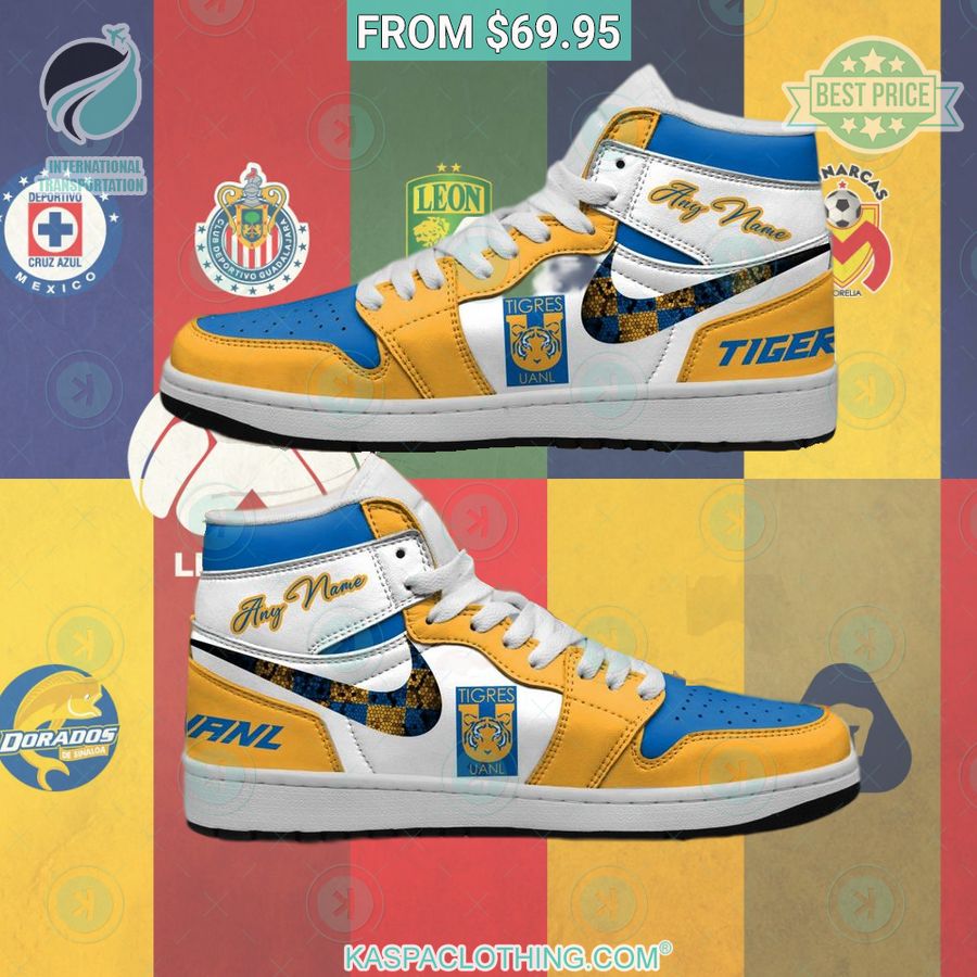 Liga Mx Tigres Uanl Custom AJ 1 - Xtrendingprint