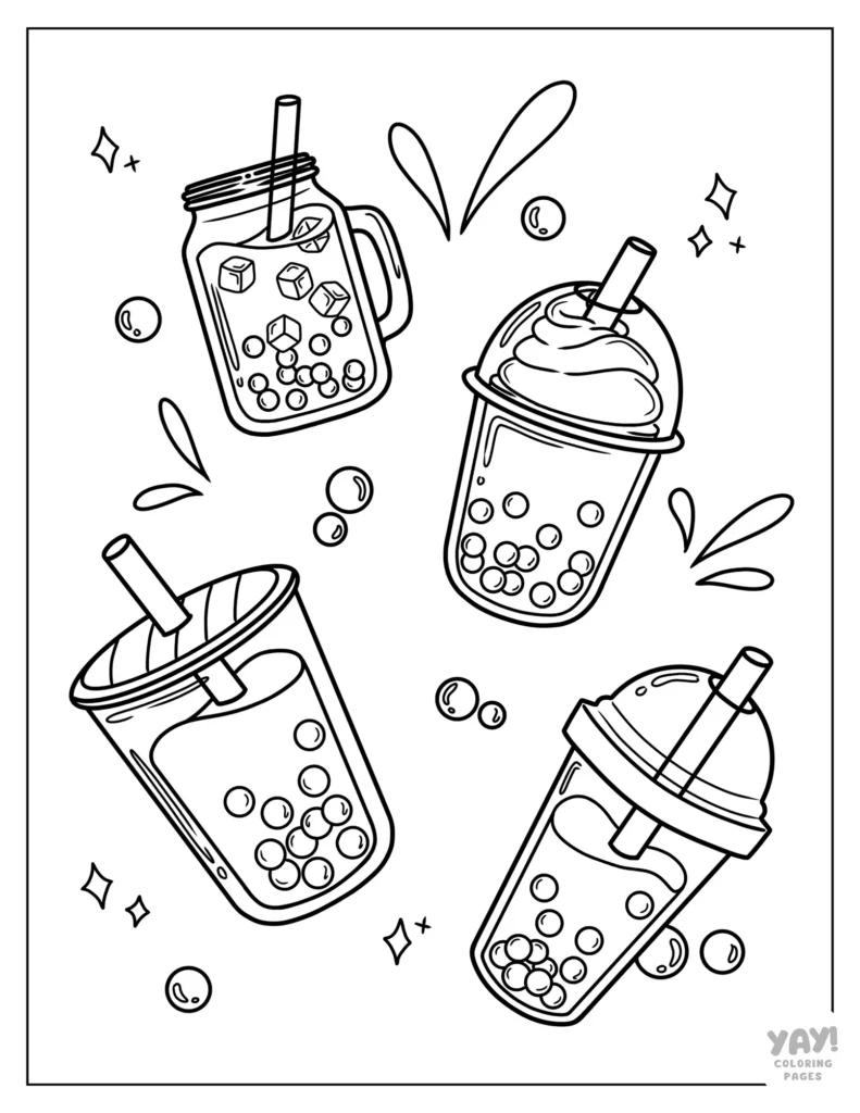 Boba Coloring Pages (Free Printables)