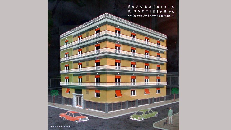 Design for a building in Athens, 1970, designer unknown (Credit: Image from Builders, Housewives and the Construction of Modern Athens by Ioanna Theocharopoulou)