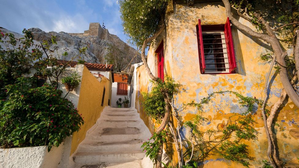 The Plaka district of Athens is ‘serenely beautiful’ (Credit: Alamy)