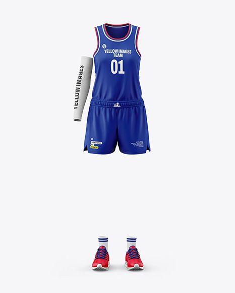 Women's Basketball Kit Mockup - Front View - Tank top mockup