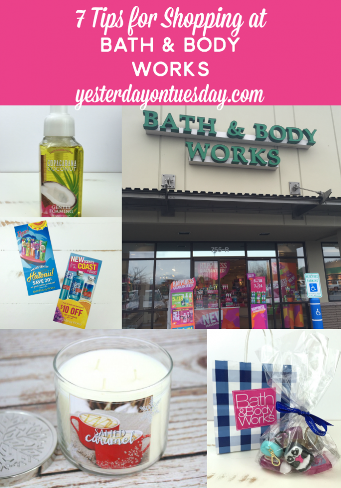 7 Tips for shopping at Bath & Body Works including how to save money, score extra stuff, their surprising return policy and more!