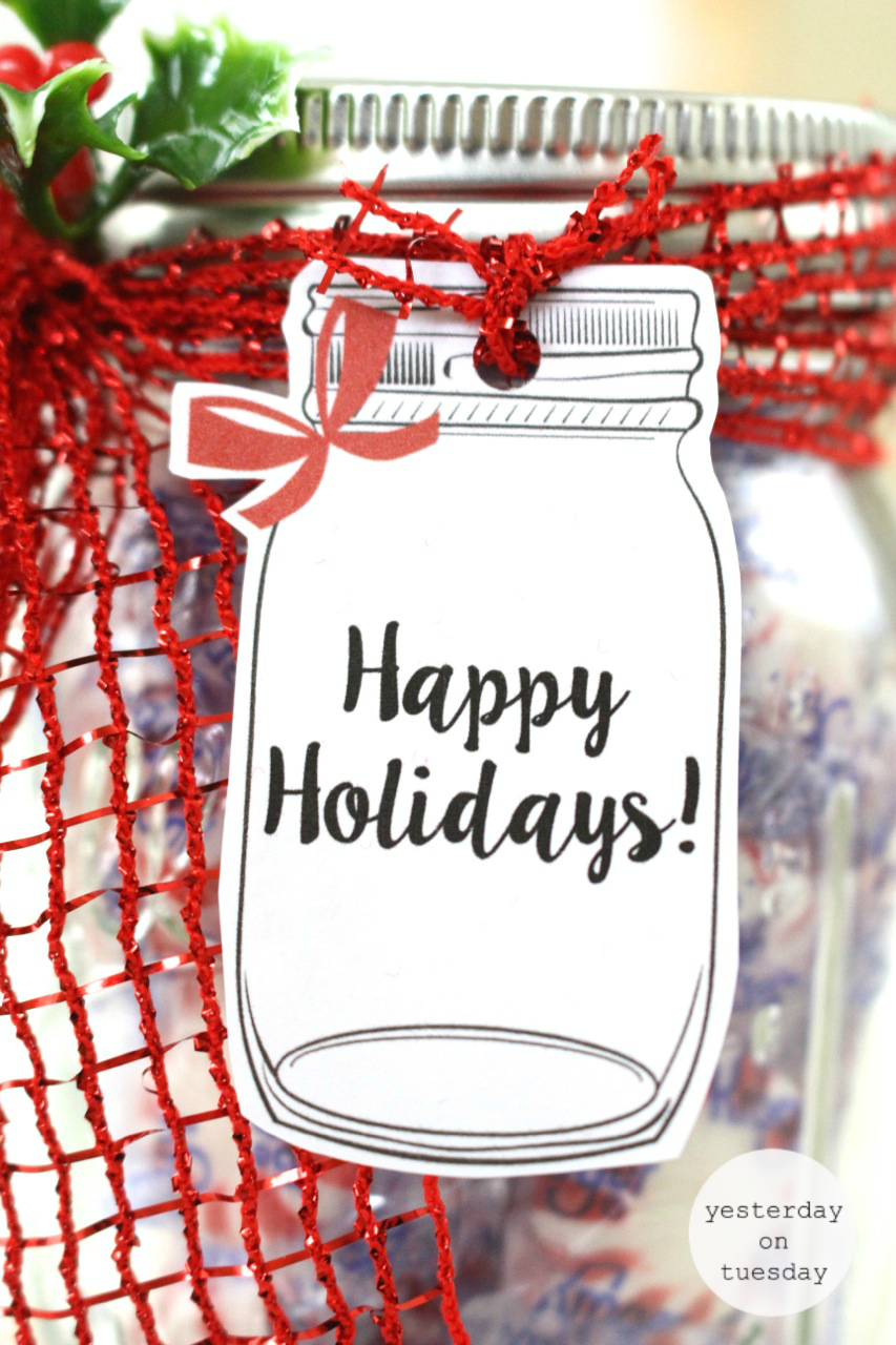 Free Printable Mason Jar Christmas Labels