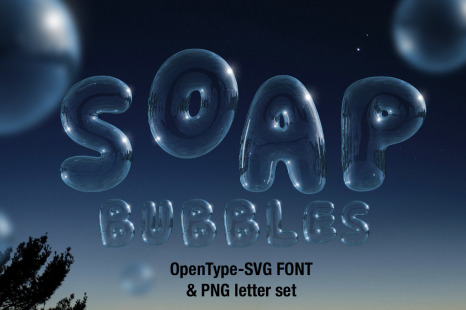 Soap Bubbles Font - Bubble font