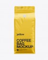 Coffee Bag Mockup / Front View