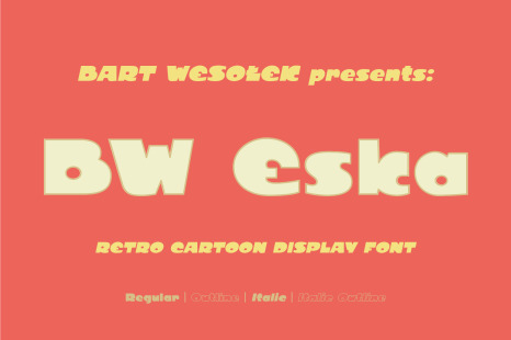 BW Eska - Bubble font