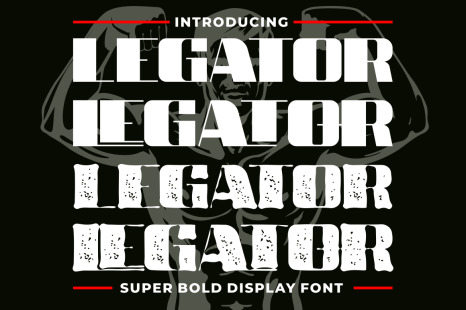 LEGATOR - SUPER BOLD DISPLAY FONT - Bubble font