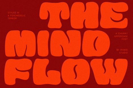 Mindflow - Fat Display Font - Bubble font