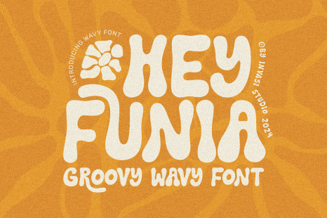 Heyfunia - Groovy Retro - Bubble font