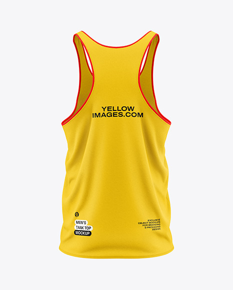 Men's Tank Top Mockup - Back View - Tank top mockup