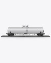 Railroad Tank Car Mockup - Side View