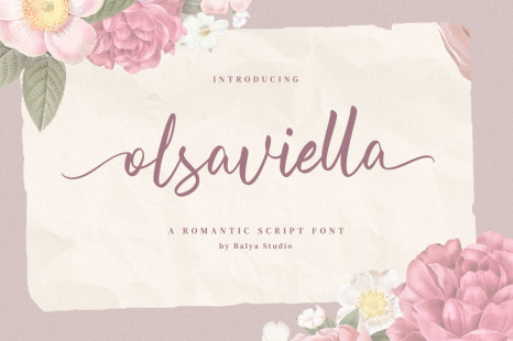 Olsaviella Signature Font - Bubble font