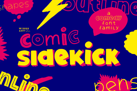 Comic Sidekick: A Screwball Comedy Font Family - Bubble font