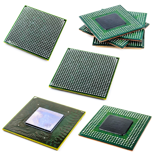 Processor with ball BGA pins