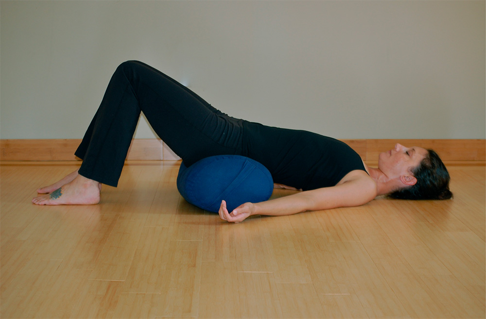 Setu Bandha Sarvangasana — Supported Bridge Pose